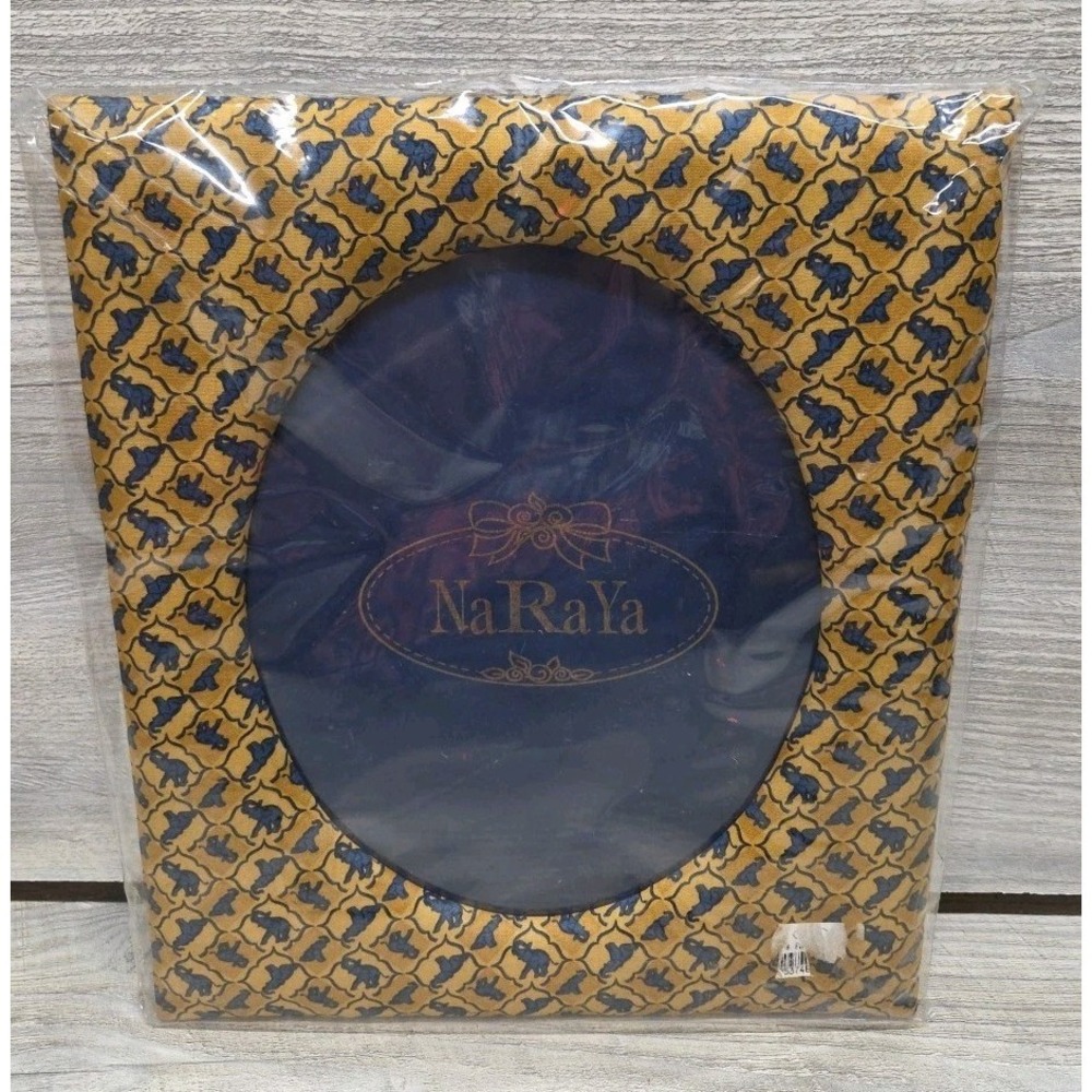 Photo Frame Gold Paisley Padded NaRaYa 12" X 10" Exterior Cottage French B4